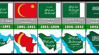 Evolution of Saudi Arabian Flag and Territory