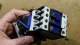 eBay CJX2 industrial contactor teardown.