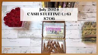 $706 CASH STUFFING | JULY 2024 | VERY EMOTIONAL CASH STUFFING | SINKING FUNDS