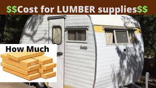 I cost out the lumber it takes to build your vintage camper retro RV.