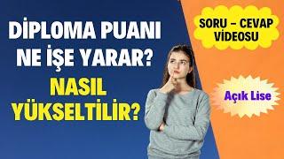 Diploma Puanı Nasıl oluşur? Ne İşe Yarar? Nasıl Yükselir? Hangi Dersler Etki Eder?