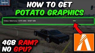 How To Get Potato Graphics in FiveM (GTA 5) 4gb RAM, No GPU, Intell HD Graphics