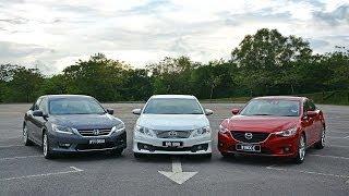 DRIVEN #5: Toyota Camry 2.5 vs Honda Accord 2.4 vs Mazda6 2.5