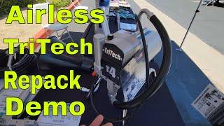 Tri-Tech Airless How to repack the spray rig this is cool