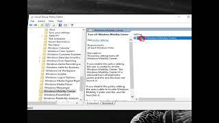 how to Disable or Enable Windows Mobility Center