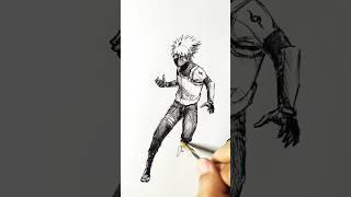 Speed drawing StickMan Copy Ninja  #shorts #anime #drawing