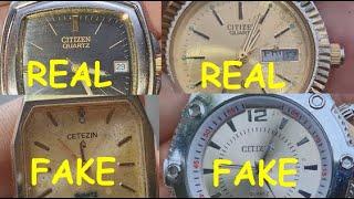 Real vs Fake Citizen Watch. How to spot original Citizen wrist watches