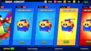 MORE FREE MEGA BOX and GIFTS!!!|brawl stars