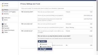 How to hide facebook profile from fb search engine