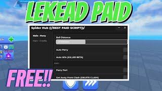 NEW Blade Ball Roblox Script | Spider Hub Free | Leaked Paid Script Auto Parry Auto Win Parry Part