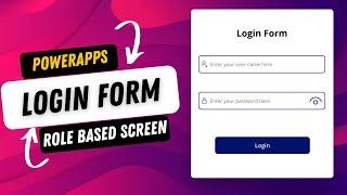 Create PowerApps Login Form with Role Based Screen Navigation using SharePoint List as Source