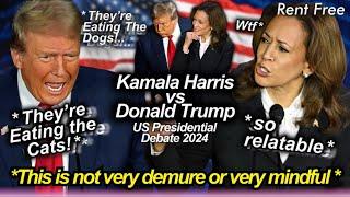 donald trump and kamala harris debate was so UNHINGED 🫠 biggest fails, lies & funniest highlights