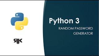 Random Password Generator Using Python