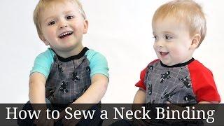 How to Sew a Neck Binding | Peek-a-Boo Pattern Shop