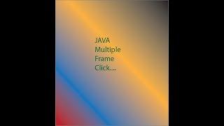 JAVA GUI || java one frame to another frame