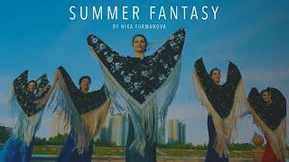 Summer Fantasy by Nika Furmanova / Flamenco Fan & Manton ATS® FCBD® Movement Dialect
