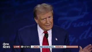 WATCH: Trump praises 'strength' of Supreme Court overturning Roe v. Wade | ABC Presidential Debate