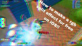 How to make a RGB split effect on Mobile for *Free*(edit like LMGK,Numby,Sack,)