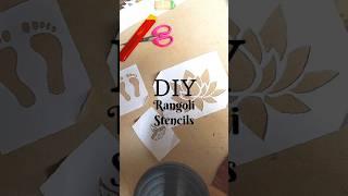 DIY rangoli stencils.