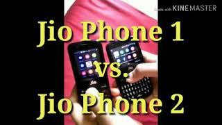 Jio Phone 1 vs Jio Phone 2 live comparisons | India ka 4G Smartphone Reliance Jio Phone