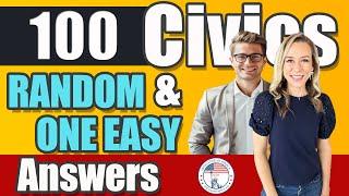 100 civics questions ONE EASY answers US naturalization test | 2008 Civics Test | Officer Josh