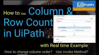 How to count column in UiPath| count rows in UiPath