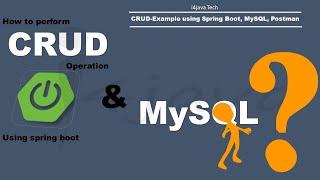 Spring Boot,  RESTful API, JPA, Hibernate,  MySQL CRUD  Example tutorial