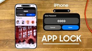 How to Lock Apps in iPhone using Face ID or Password - OFFICIAL Method!