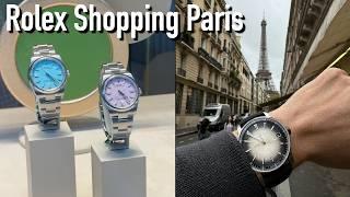 Rolex Watch Shopping in Paris France Wempe & Chronopassion Oyster Perpetual pink Jacob & Co MB&F