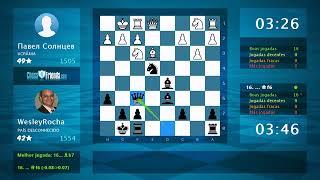 Chess Game Analysis: Павел Солнцев - WesleyRocha : 0-1 (By ChessFriends.com)