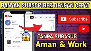 CARA MENAMBAH SUBSCRIBER YOUTUBE DENGAN CEPAT || Instan 1000 Subscriber