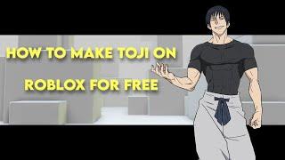 HOW TO MAKE TOJI ON ROBLOX FOR FREE | JUJUTSU KAISEN ROBLOX