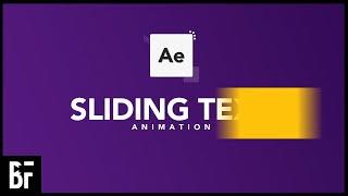 Sliding Text Reveal Animation - Adobe After Effects Tutorial and Free Project File