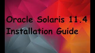 Oracle Solaris 11.4 Installation Guide