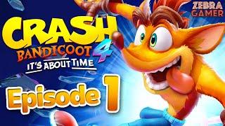 Crash Bandicoot 4: It's About Time Gameplay Walkthrough Part 1 - N. Sanity Island 100%!