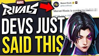 DEV JUST SAID THIS! HUGE New Marvel Rivals Info Drop