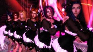 【MMD/league of legends】레이샤 LAYSHA Chocolate Cream - Fiora, Lux, Ahri, Caitlyn, Miss Fortune, Leona