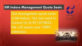 Admission in IIMs through NRI Quota | Donation Seat | Call@8115575843