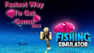 Top 2 FASTEST Ways To Earn Gems In Fishing Sim 2023! |Roblox: Fishing Sim|