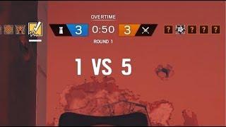 1v5 In Overtime - Rainbow Six Siege