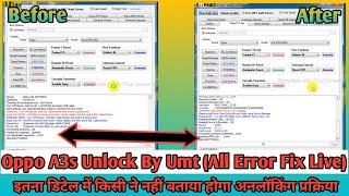 OPPO A3s Password Unlock By Umt 2024 / Live Unlock All Error Fix / Init HandShake Sequence Fix 100%