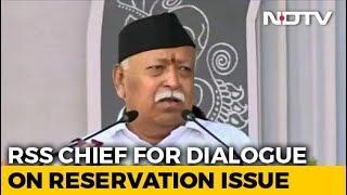 Mohan Bhagwat Calls For Talks On Reservation In "Atmosphere Of Harmony"