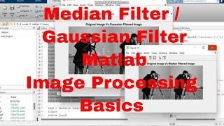 Matlab image processing tutorial for beginners / Median Filter image in Matlab code