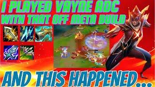 I TRIED THIS OFF META BUILD ON VAYNE ADC , AND IT WORKS LIKE A CHARM