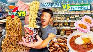 50 HOURS Eating ONLY Japanese Convenience Store Food! 7-ELEVEN vs. Lawson vs. Family Mart