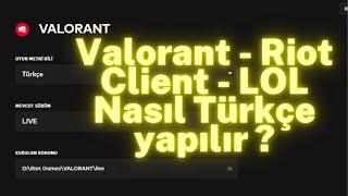 Valorant ve Riot Client Türkçe Nasıl Yapılır   #valorant  #trending #shorts #valorantclips