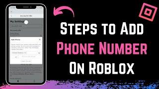 How to Add Phone Number in Roblox !