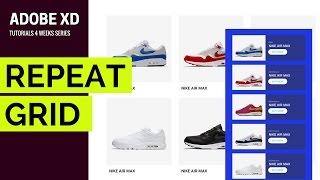 How To Use The Repeat Grid in Adobe XD