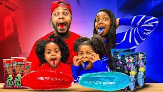 CHAMOY PICKLE Challenge!! Blue VS Red