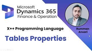 Table Properties in D365 F&O   Dynamics 365 Technical Tutorial